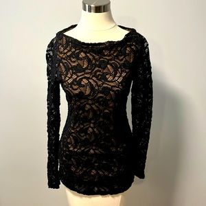 Lace long sleeve top